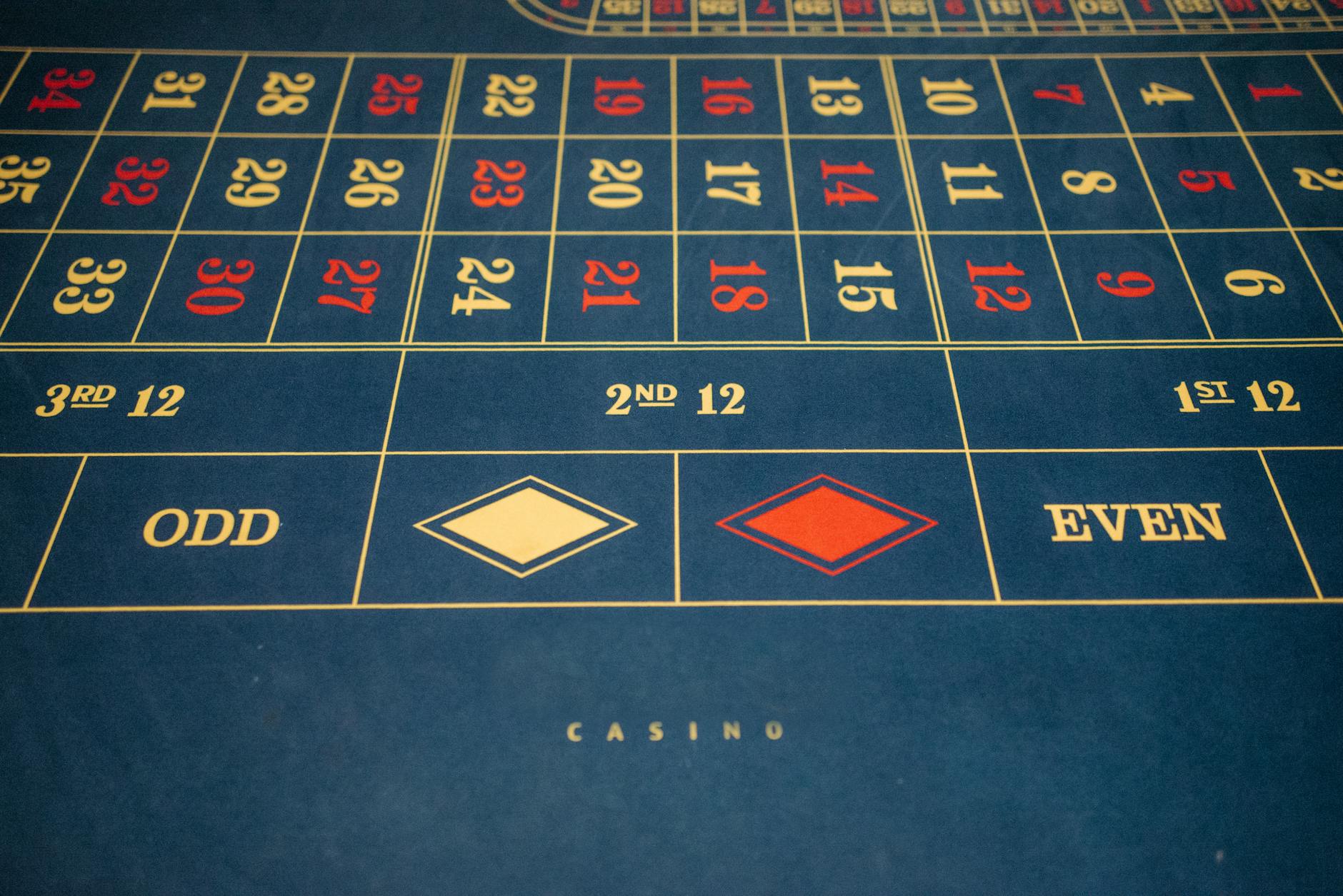 Ruleta y mesa de casino